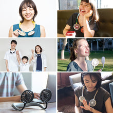 画像をギャラリービューアに読み込む, Wfan ハンズフリー ポータブルミニファン 首掛け扇風機