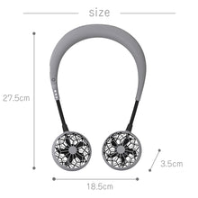 画像をギャラリービューアに読み込む, Wfan ハンズフリー ポータブルミニファン 首掛け扇風機